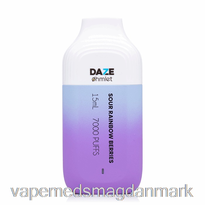 Engangs Vape Danmark 7 Daze Ohmlet 7000 0% Nul Nikotin Engangs Sure Regnbuebær